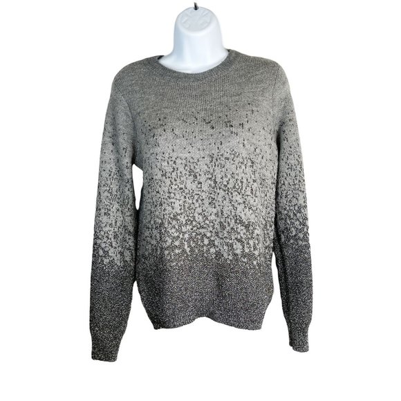 H&M Women's Crewneck Long Sleeve Dazzling Slouchy Chunky Cable Knit Sweater XS - Picture 1 of 8